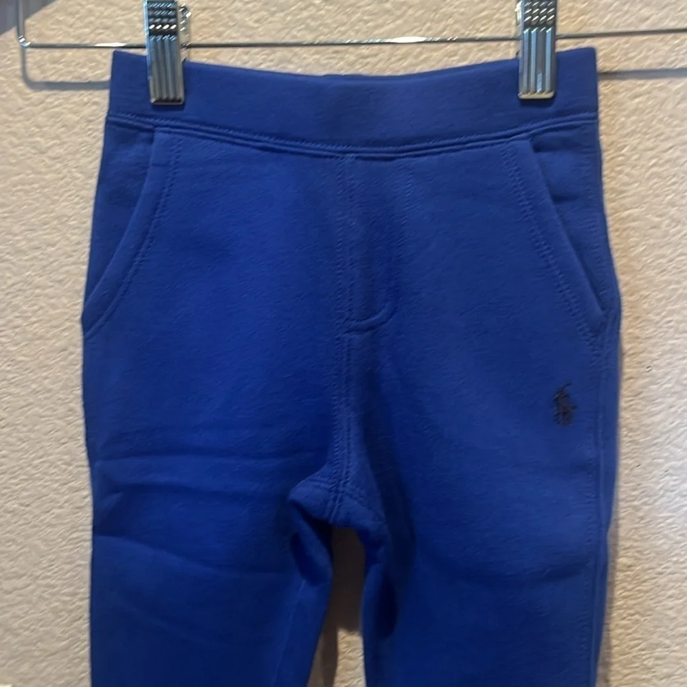 New Ralph Lauren Boy’s Girl’s Blue Joggers Sweats Sweat pants size 18 Months NWT
